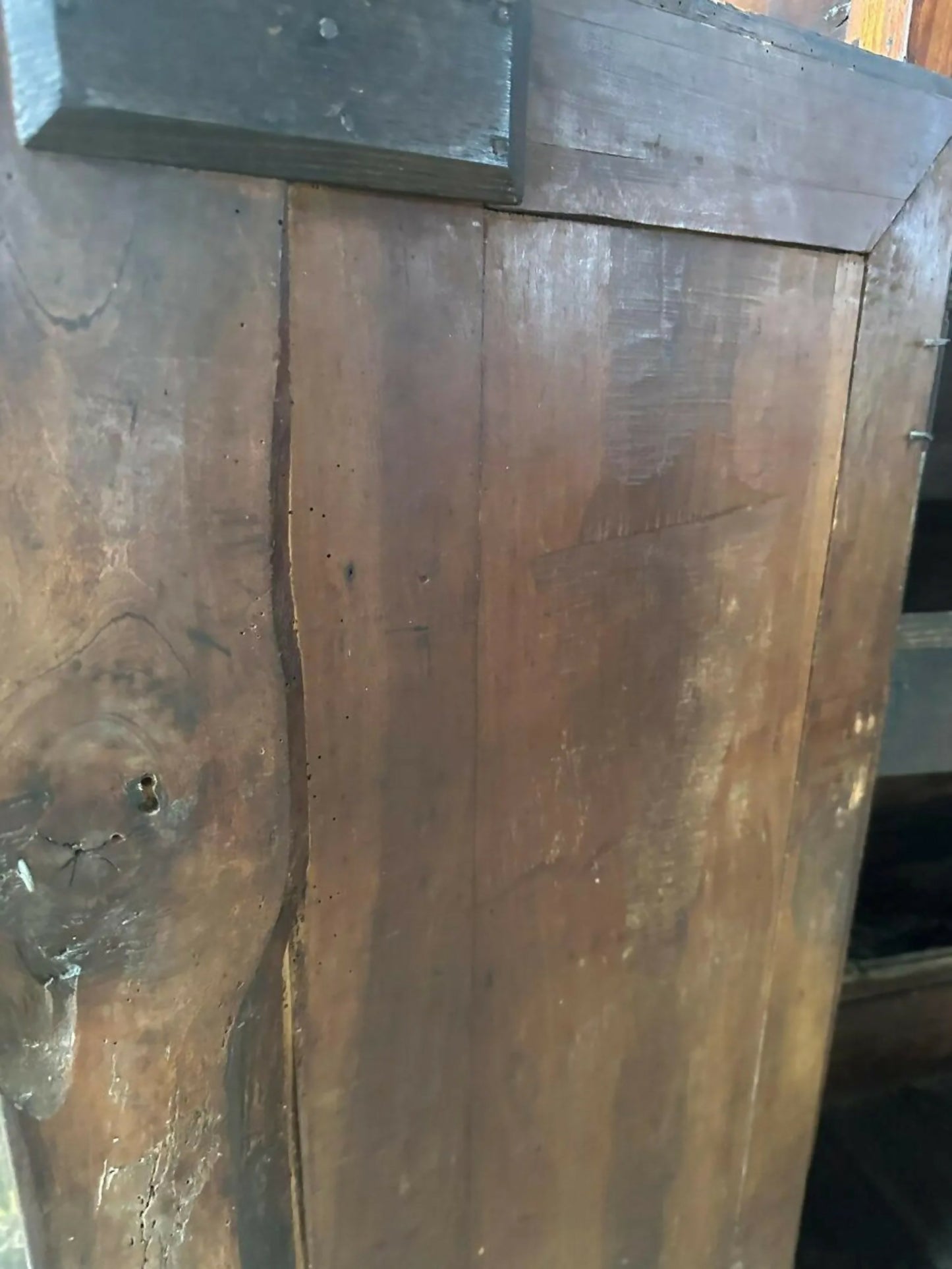 Antique French Fruitwood Armoire Housekeeper’s Cupboard, C 1790