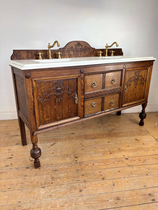 Vintage Bathroom Vanity Unit Made to Order Vanity Unit Custom Made Bathroom Furniture Antique Traditional Bathroom Washstand Basin Unit