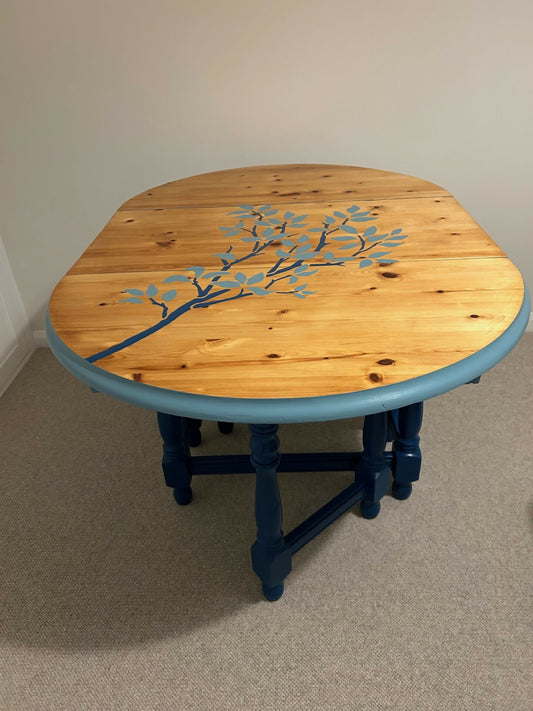 Unique Upcycled Branch-Top Table