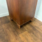 Reproduction Walnut Glazed Corner Display Cabinet