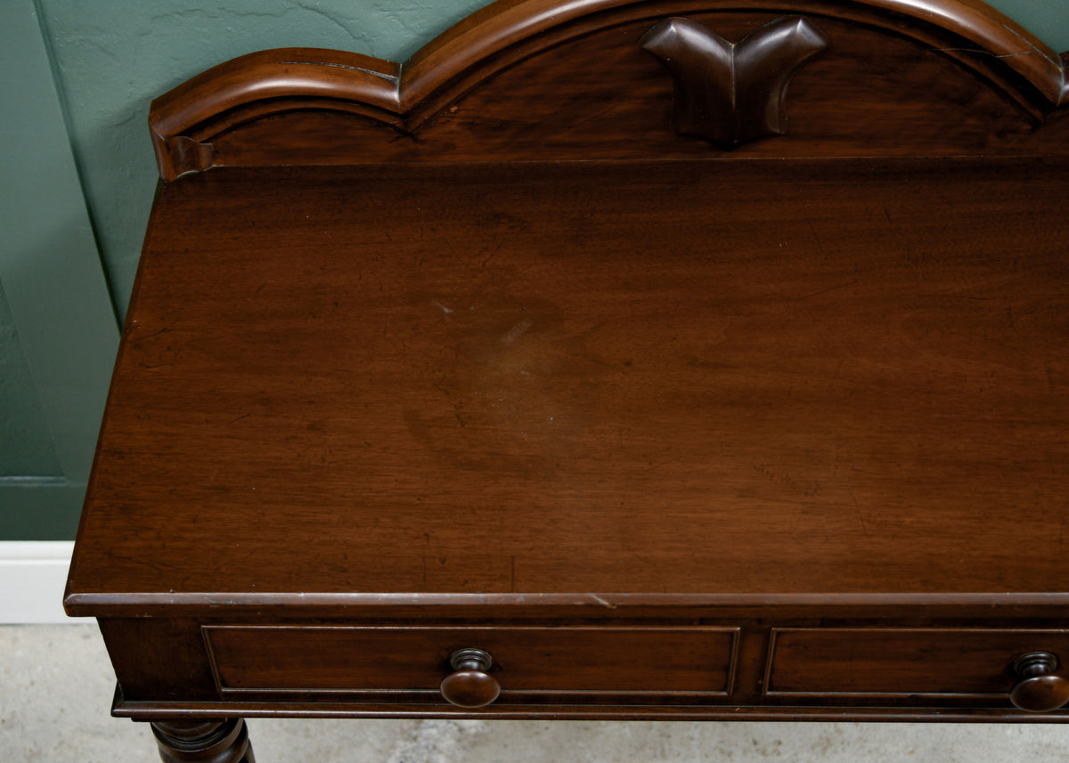 Victorian Mahogany Hall Console Table - Washstand - Bathroom Vanity Converison?