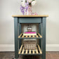 Hand Solid Wood Painted Kitchen Trolley Island