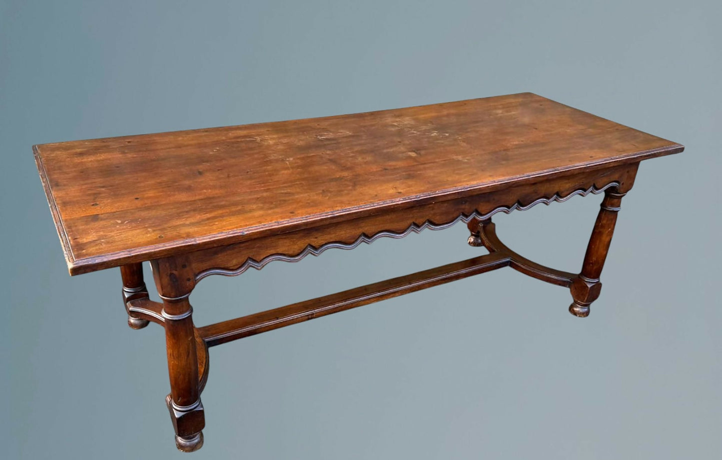 Large French Walnut Country Dining Table