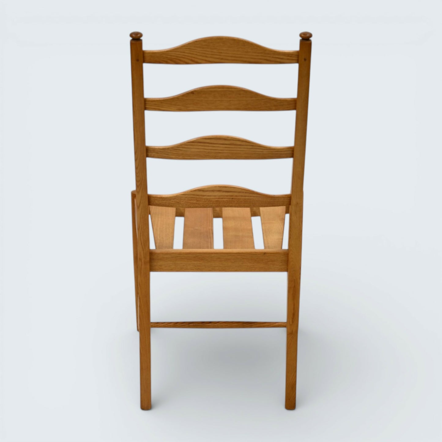 Ercol Set Of 4 Dining Chairs Light Finish Ladderback 1970s FREE UK Delivery*