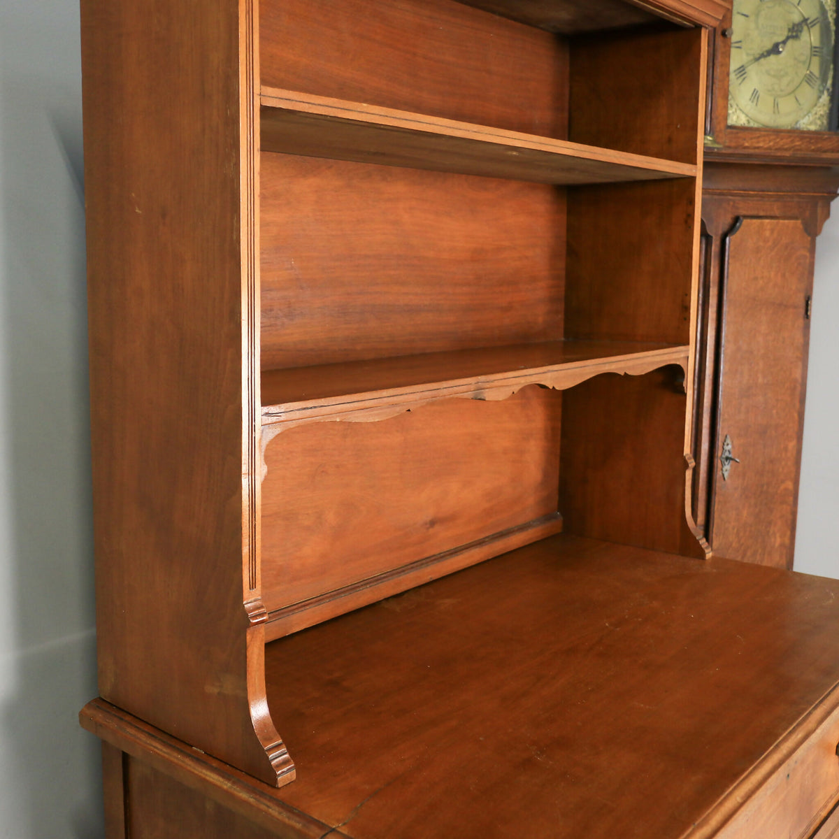 Chest of Drawers by Heal and Son with Bookcase Back and Original Brass Handles