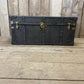 charcoal grey mock crocodile reception trunk