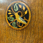 1930s Oak Inlaid Dome Top Tallboy