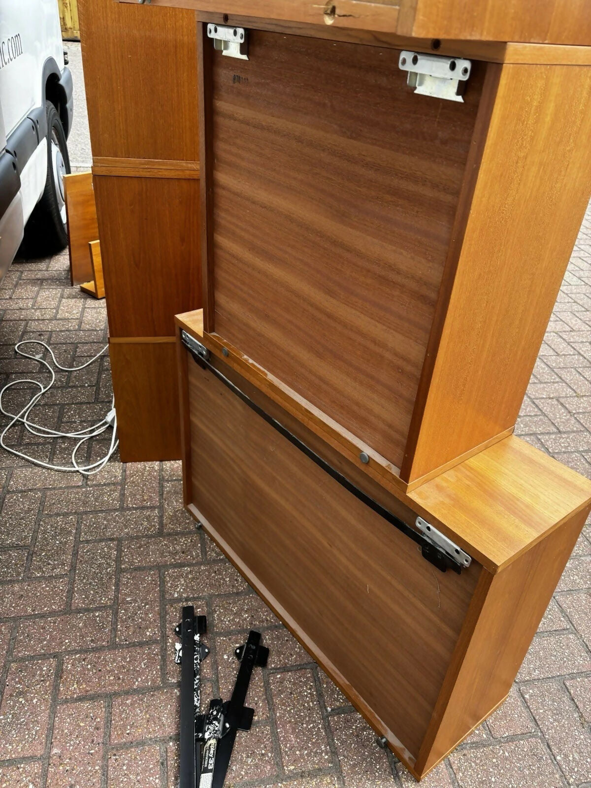 Mid Century 13 Pieces Of Floating Cabinets Vintage Display Cabinet, Shelves & Drawers