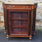 Late 19th Century French Mahogany and Satinwood Banded Vitrine - Cabinet