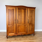Wardrobe Vintage French Louis XVI Style Oak Three Door Carved Armoire LOT 6508