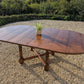 Heavy Pippy Oak Extending Table - Batheaston Furniture- Seats 10-12 - Oval