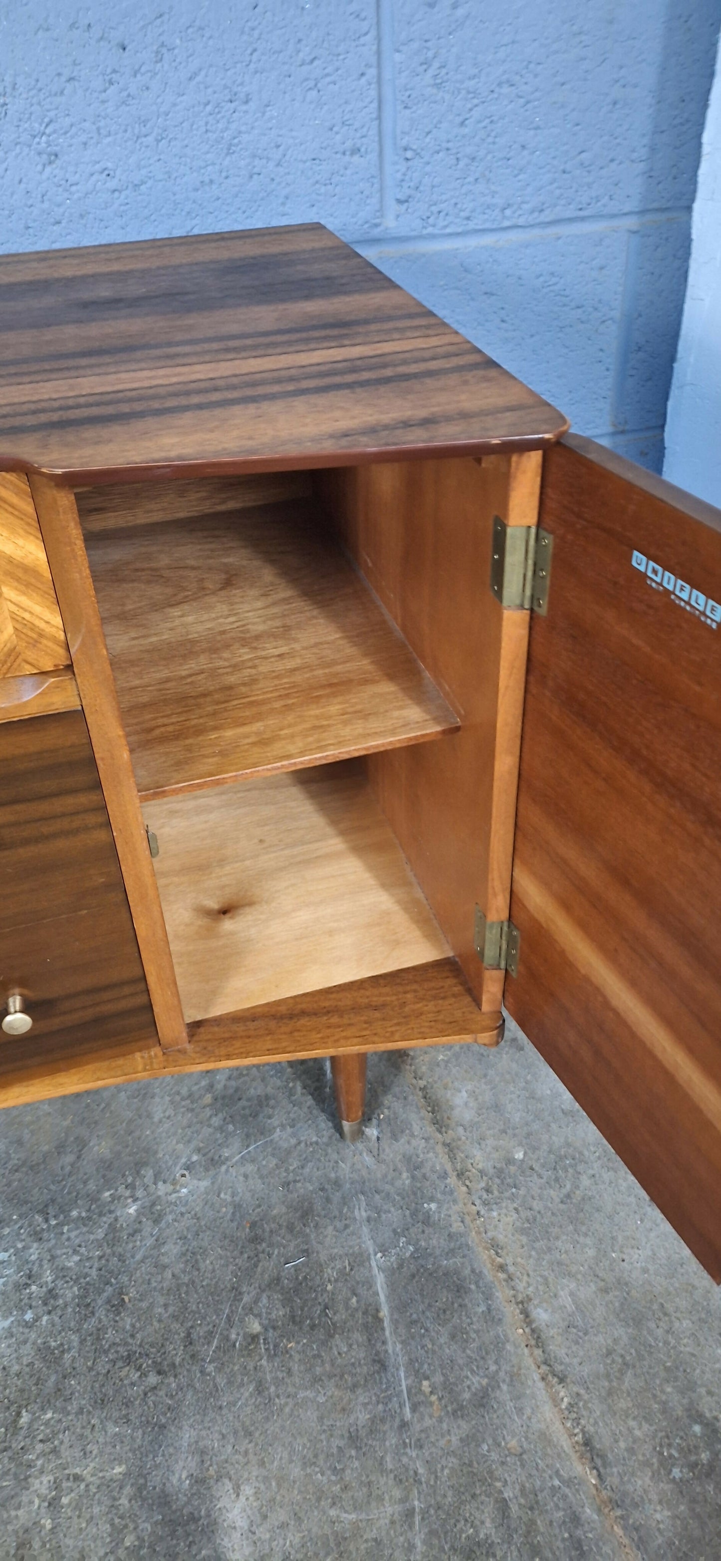 SIDEBOARD BY UNIFLEX ~ MID CENTURY ~ VINTAGE ~RESTORED