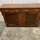 Oak sideboard dresser base/ tv unit with 2 door and 2 Drawers.