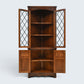 Old Charm Corner Display Cabinet Leaded Glass Tudor Brown EXC FREE UK Delivery*