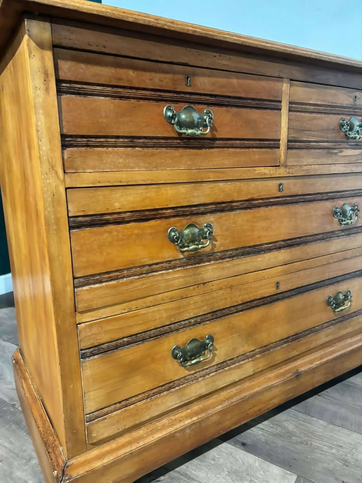 Edwardian Satinwood Chest of Drawers1