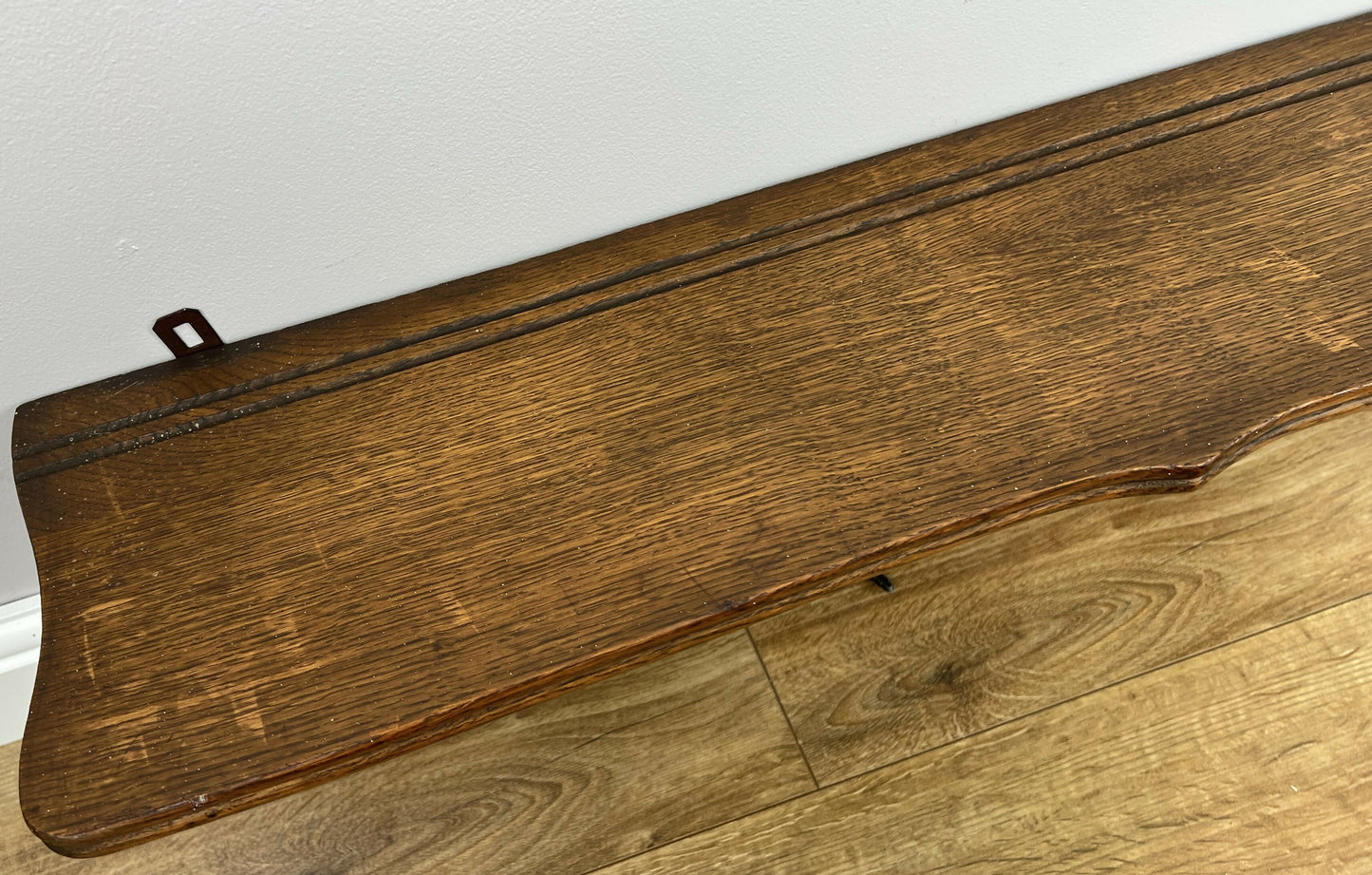 Coat Rack Vintage French Oak Wall Mounted 5 Hooks Carved Rack Hanger LOT 6302