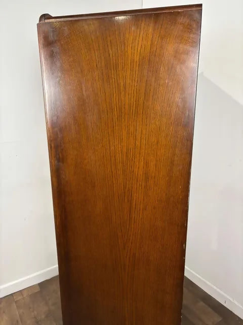 Vintage Oak Fitted Gents Wardrobe