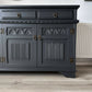 Old Charm 'Off Black' Antique Carved Sideboard