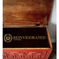 Hand Painted Blanket Box – Vintage Ottoman Trunk – Rustic Wooden Chest – Shabby Chic Storage Box