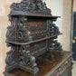 French Carved Oak Hunting Sideboard