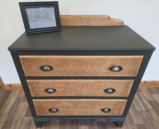 Mid-century solid chest of drawers