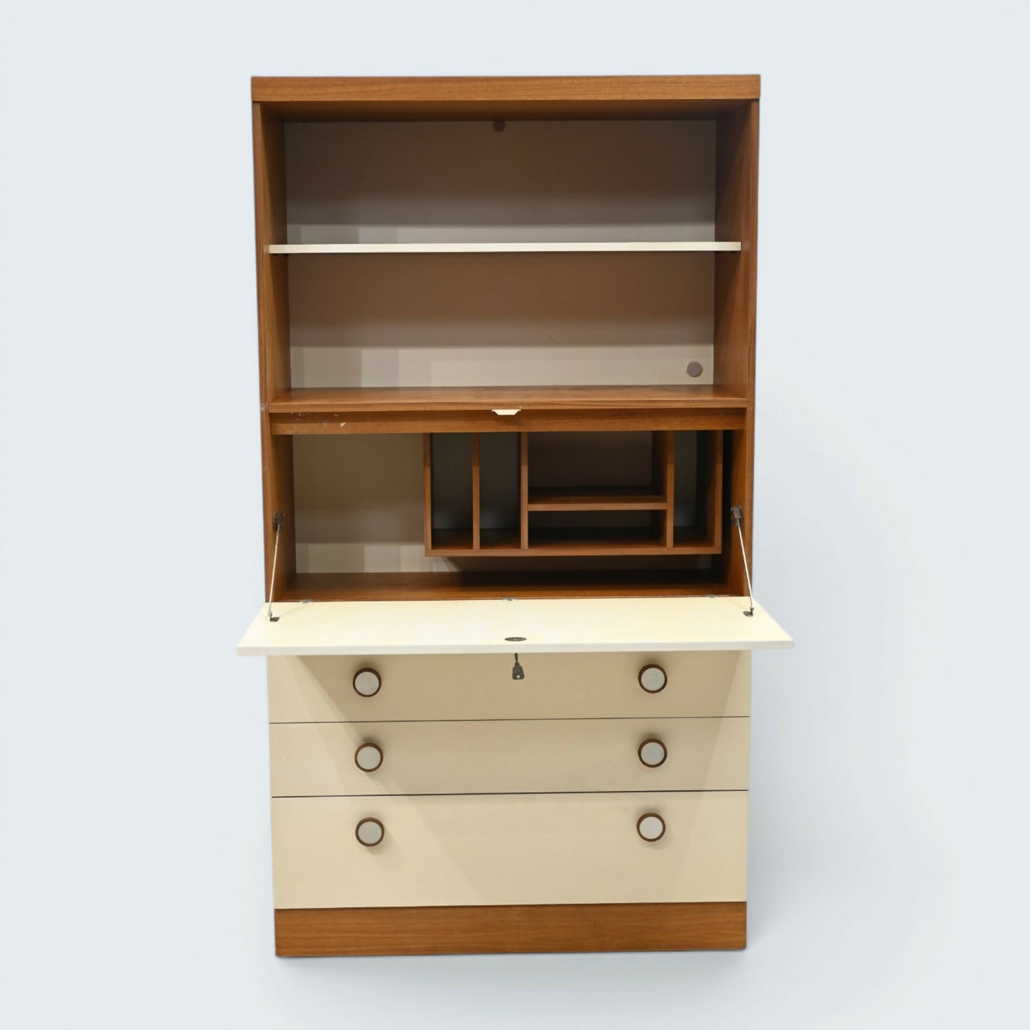 1960s Retro Uniflex Bureau Drawers Display Area Fitted Interior FREE UK Delivery