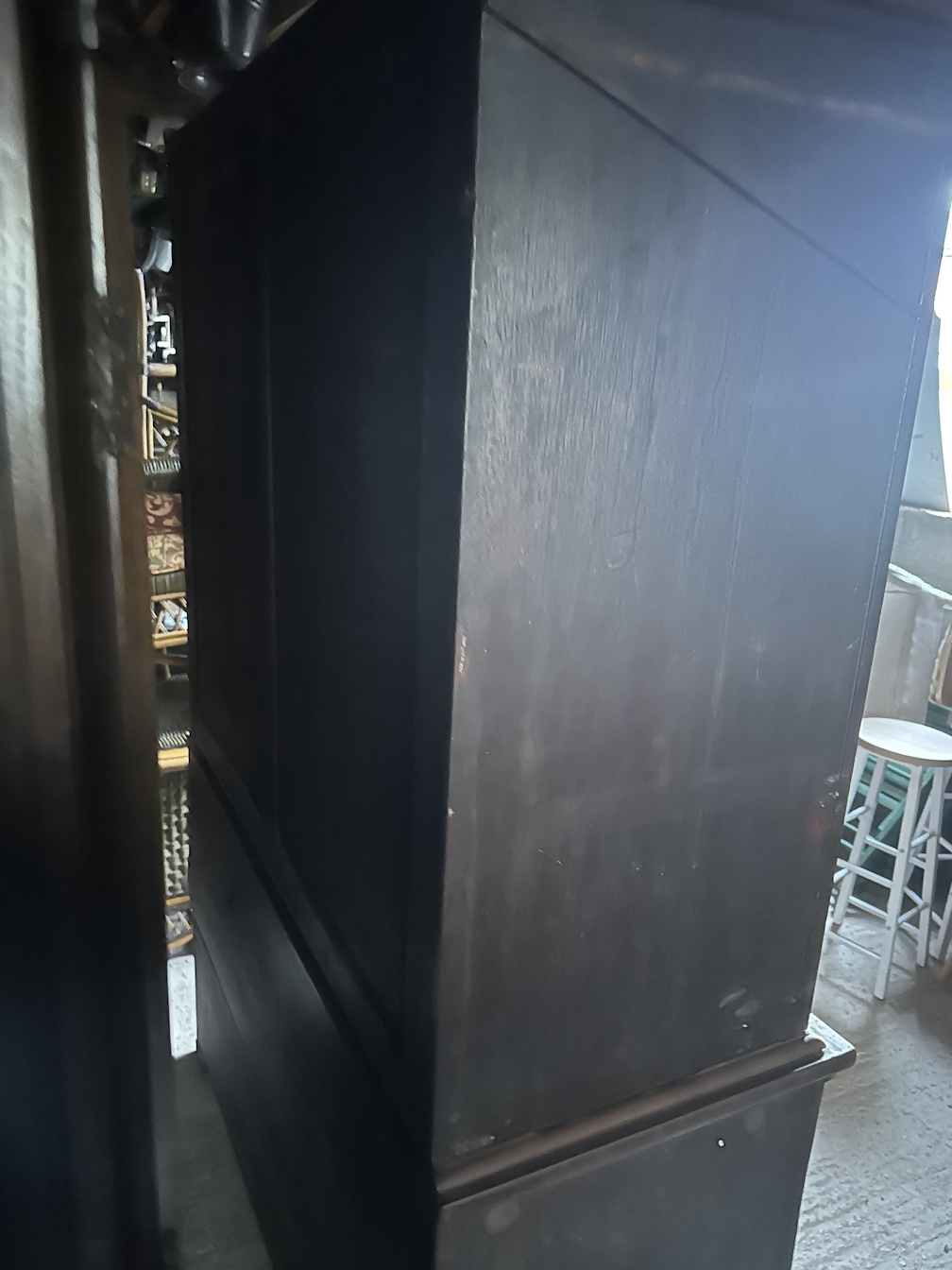Large Gothic Linen Cabinet Cupboard