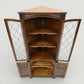Old Charm Corner Display Cabinet with Leaded Glass Tudor Brown FREE UK Delivery*. SBR11068/2110E