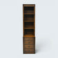 Old Charm Narrow Bookcase 4 Drawers 3 Shelves Light Oak FREE UK Delivery*