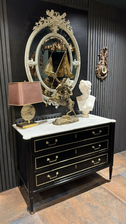 18th Century French Ebonised Louis XVI Commode