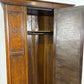 Vintage Oak Single Mirror Door Wardrobe / Hall Robe