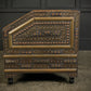 Moroccan Embossed Metal & Leather Sofa