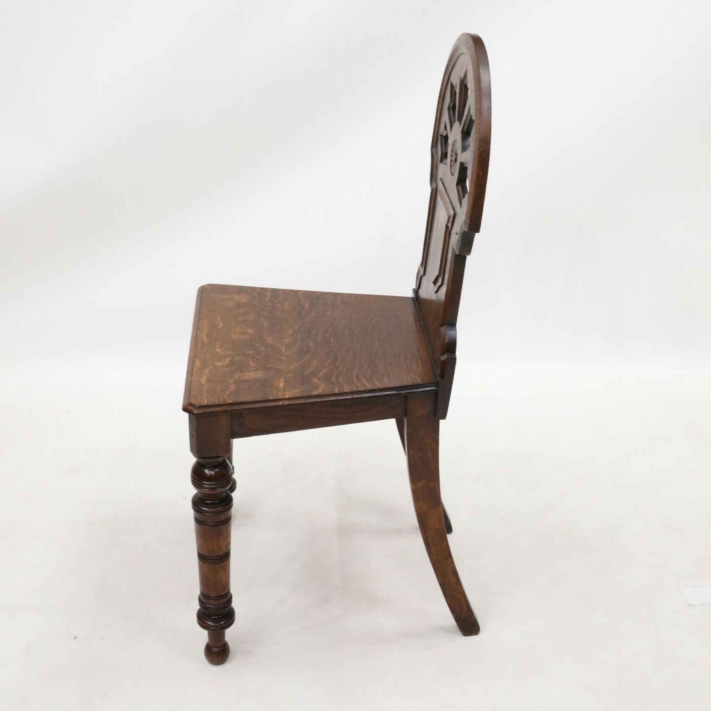 Carved Antique William IV Hall/Bedroom Chair Quartersawn Oak FREE Delivery. SBR9796/1211D