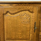 Cabinet Vintage French Louis XIV Oak Sideboard with Carved Cupboard LOT 6264