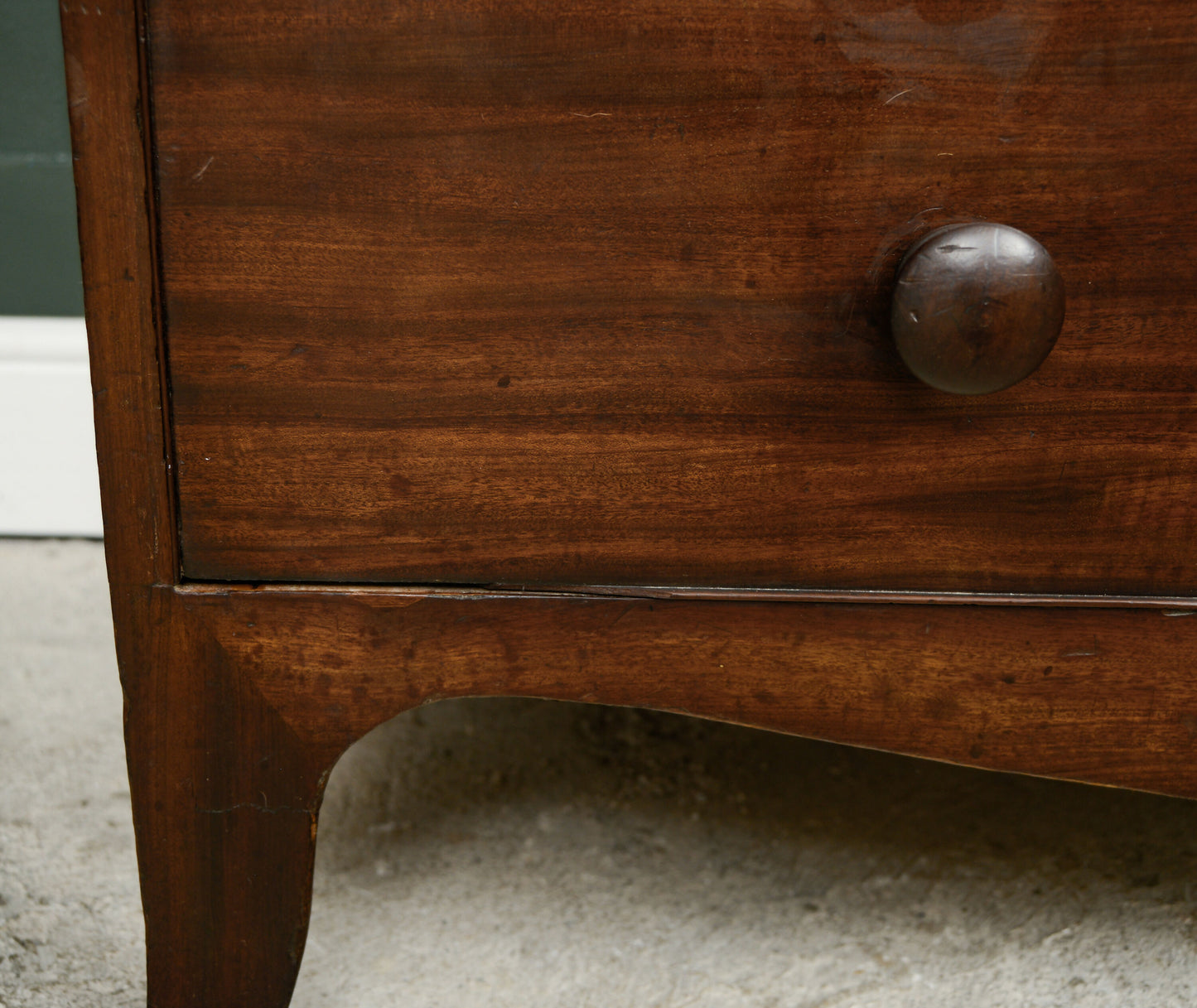 Large Georgian Mahogany Chest of Drawers - 2 Over 3