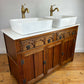 Vintage Vanity Unit Made to Order Vanity Unit Custom Made Bathroom Furniture Antique Vintage Bathroom Washstand Basin Unit