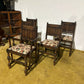 Vintage Ercol Five Gothic Style Dining Chairs.