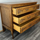 Chest of Drawers Vintage French Louis XVI Oak 3 Drawers Carved Cabinet LOT 4344