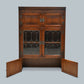 Old Charm Wall Top Unit Bookcase Leaded Glass Display Cupboard FREE UK Delivery