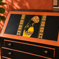 THE AFRICAN ASPECTS UPCYCLED - ONE-OFF FURNITURE ART “Echoes of Her” black, gold and copper bureau