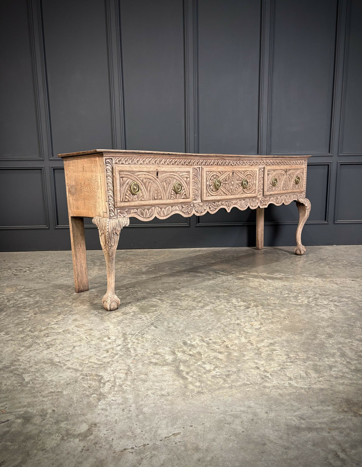 18th Century Carved Oak Dresser