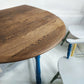 Rainbow Colour Solid Wood Farmhouse Dining Table And Chairs