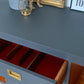 Dark grey Thomas & Greaves 7ft sideboard in dark grey