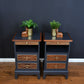 Stag slim bedside drawers in ash grey top view.jpg