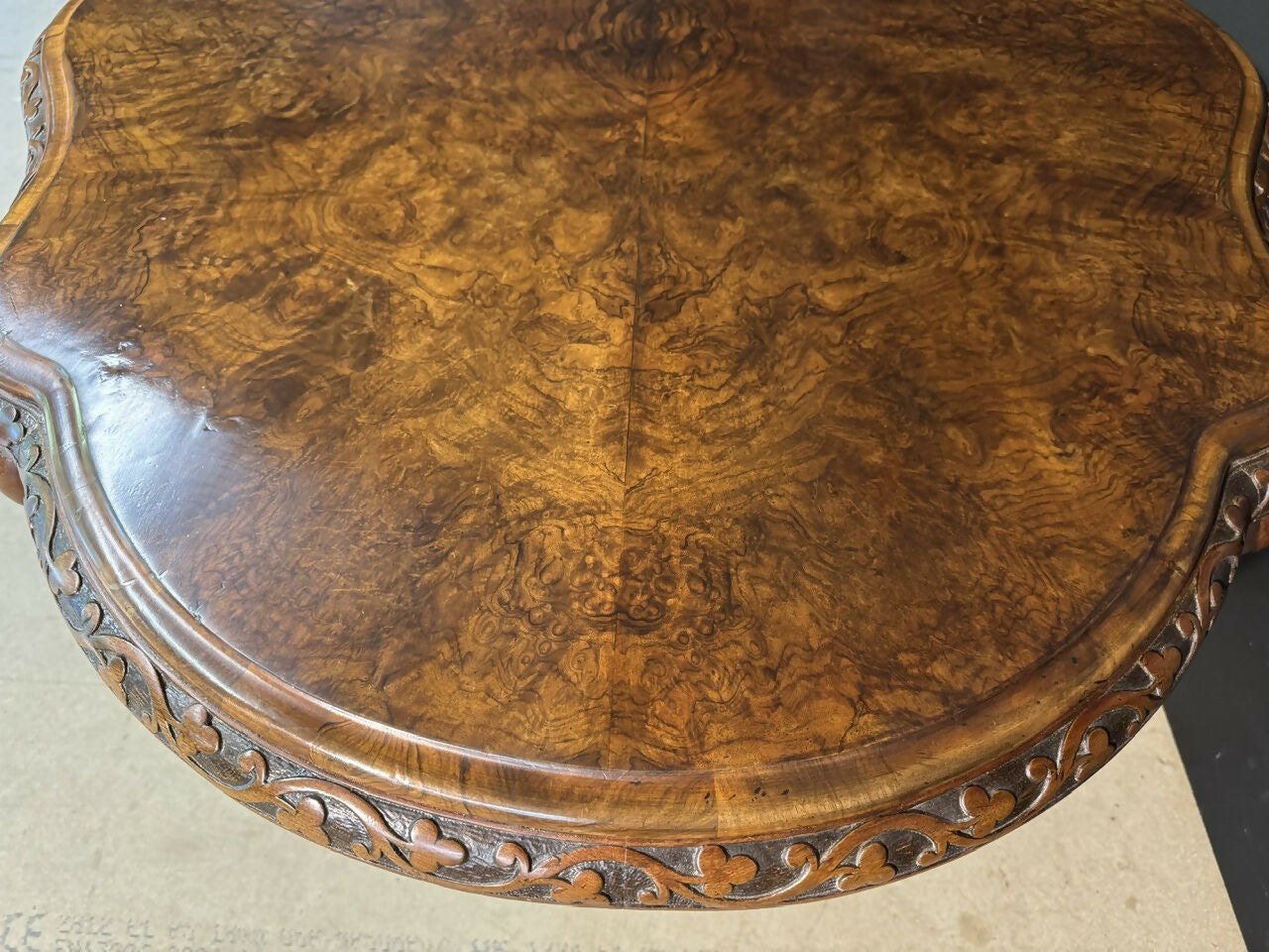 Fine Burr Walnut Centre Table