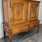 Cabinet Vintage French Louis XVI Oak Carved Sideboard with Drawers LOT 4015