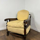 Edwardian Beech Framed Bergère Armchair