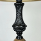 Table Lamp Vintage French Style Ceramic Brass Lamp with Shade LOT 5079