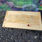 Wooden table with Silver Hairpin Legs