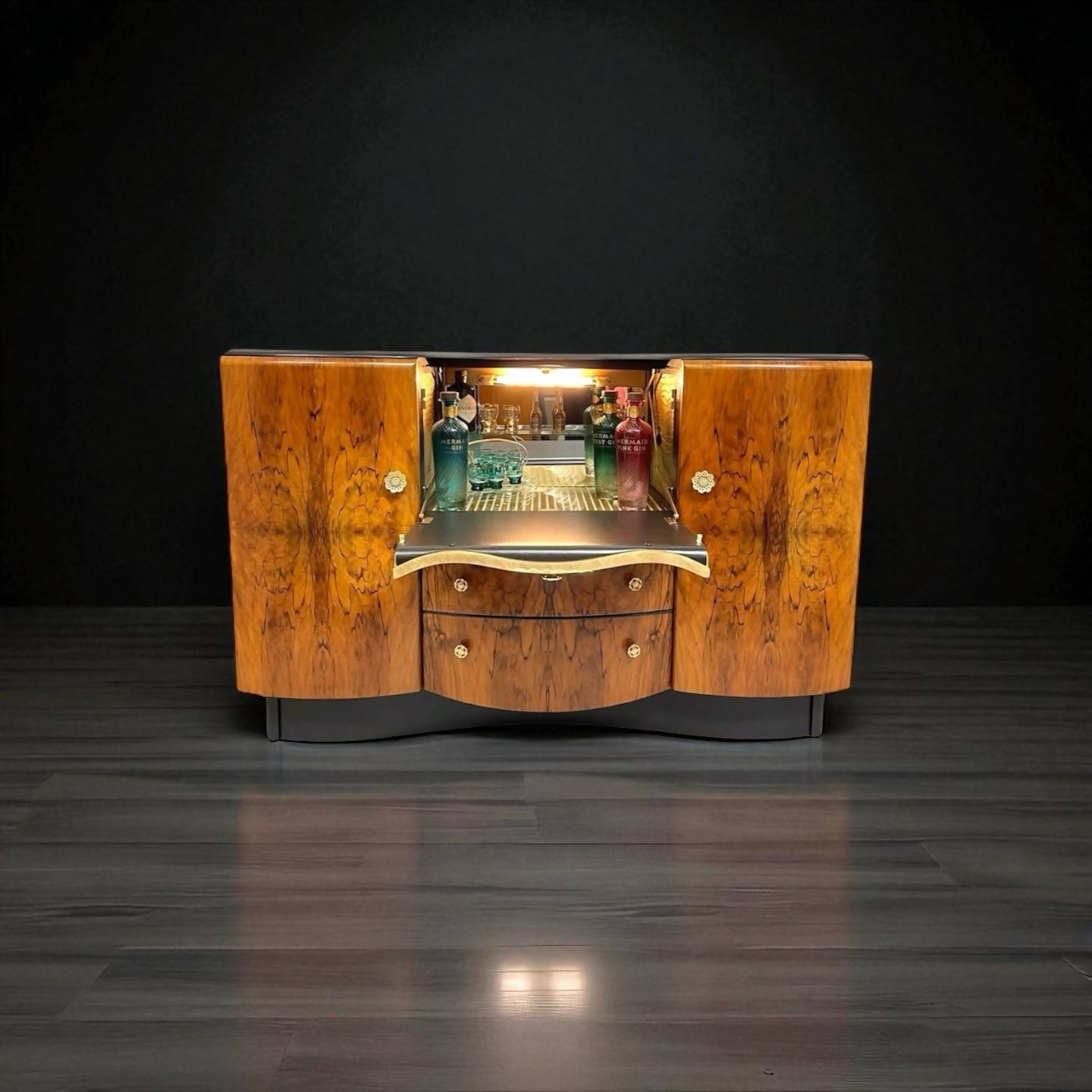 Mid Century Beautility Drinks Cabinet Sideboard Cocktail Bar Retro 1960 Vintage